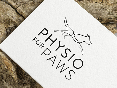 Logo design for physio for paws businesscard dog logo graphicdesign lineart logo logo design logodesign weblounge