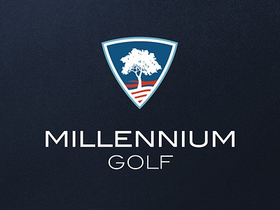 Logo design for Millennium Golf branding golf golf branding golf club golf logo golflogo graphicdesign logo logo design logodesign weblounge