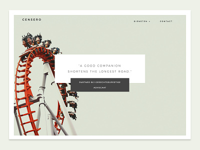 Webdesign Censero clean lawfirm minimal webdesign weblounge website website design