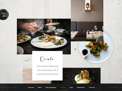 Kok au vin Webdesign restaurant webdesign weblounge website website design