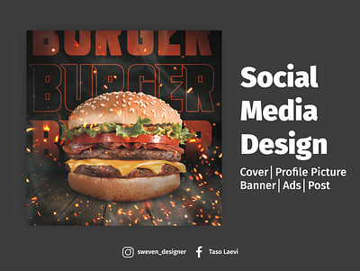Burger Poster 2d adobe bannerdesign graphic design photoshop posterdesign socialmedia socialmediaposter