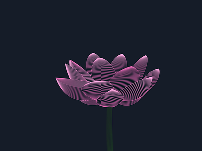 LOTUS blend design digital flower graphic design ill illustration poster poster design