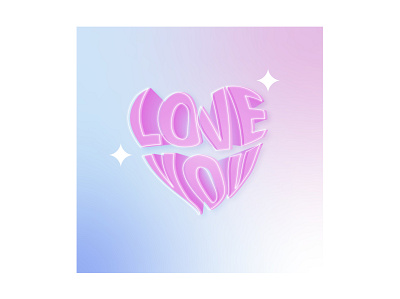 Love you - Poster 2d design digital graphic design illustration poster poster design