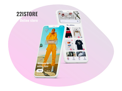 22ISTORE Online store mobile app 2020 2020 trends buttons colors fashion app figma gradient mobileapp payment seoul shipping shopping bag typography uidesign user friendly uxdesign uxui wear webdesign white wireframe