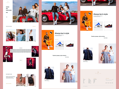 The millennials store (Concept) Online store 💎 adidas colors fashion figma landingpage new nike onlinestore sneakers typography uidesign user friendly uxui uxui design wear webdesign website