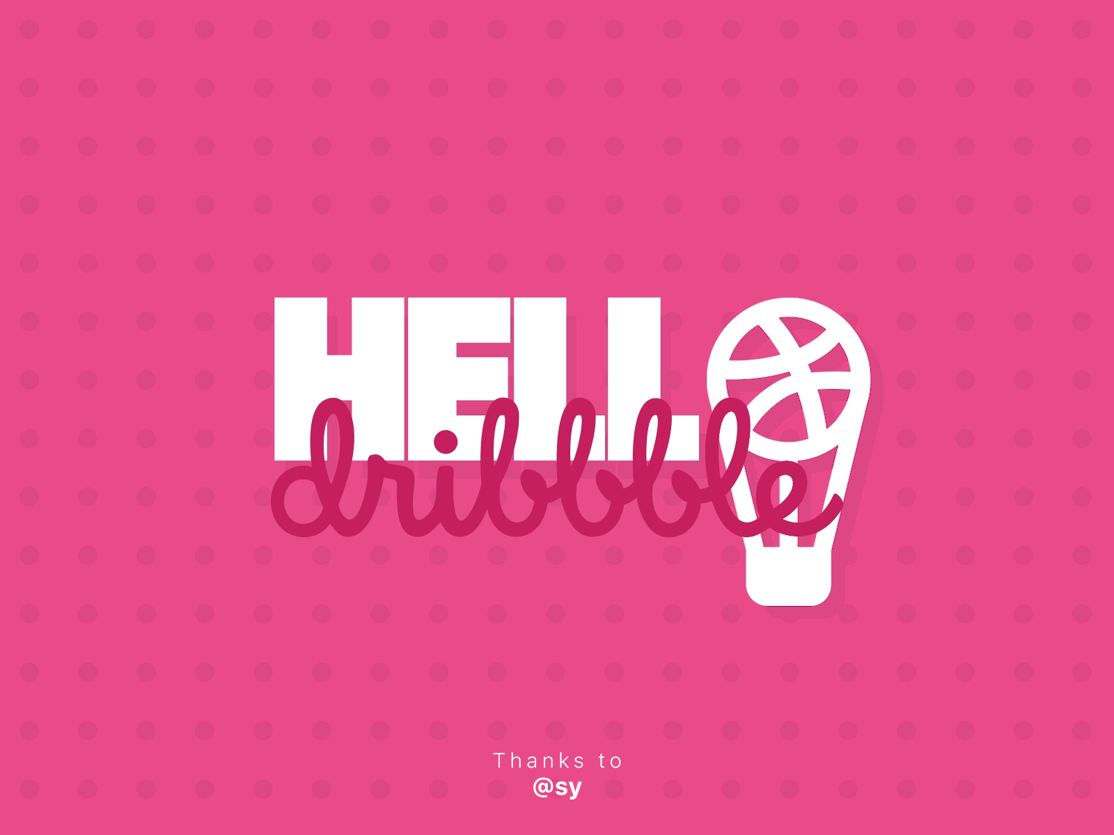Hello Dribbble, I'm Ahmet! animation design dribbble flat hello hellodribbble illustration motion design typography