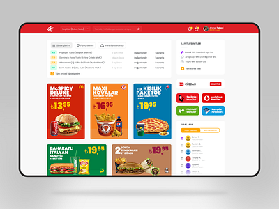 Yemeksepeti - Website Redesign branding consept delivery design eat flat food minimal order redesign ui uidesign ux yemeksepeti
