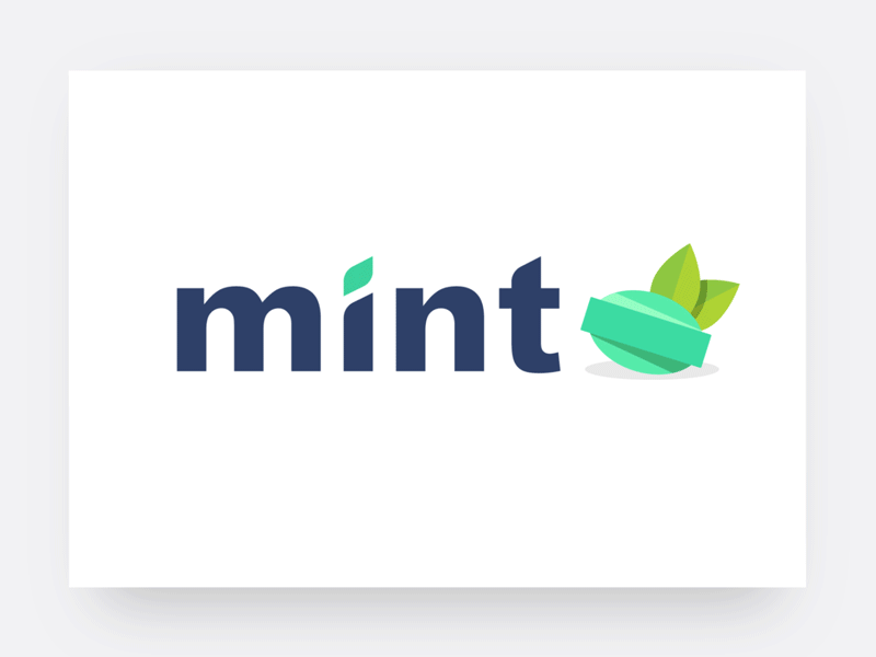 Mint app logo animation app design bitnoise branding development logo ui