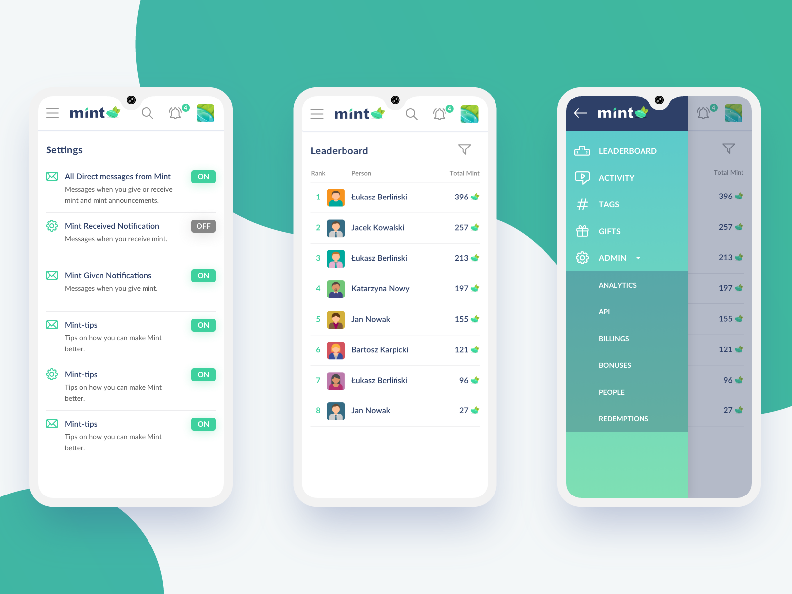 Mint app by Bitnoise on Dribbble