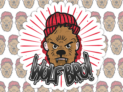 WOLF BRO! design illustration illustrator vector wolf