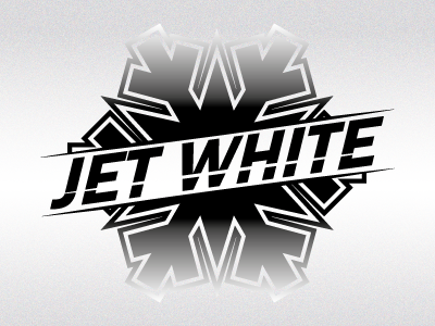 Jet White branding emblem icon identity jet white logo snow vector