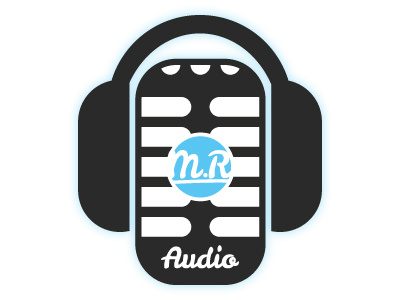 Matt Robinson Audio audio blue brand cyan icon identity logo