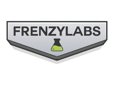 Frenzylabs Logo branding colour coloured frenzylabs gradient identity lab labs logo plate science type