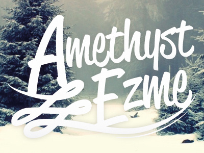 Amethyst Ezme Logo amethyst ezme christmas illustration jewellery logo logo type type typography white winter