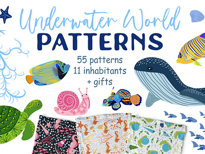 Underwater world pattern