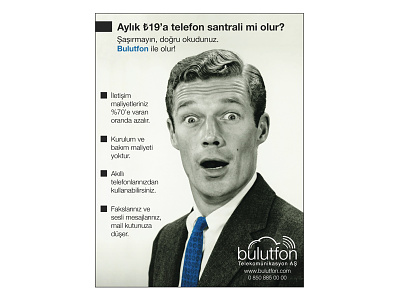 Bulutfon Advertising ad adv advertisement advertising bulutfon magazine newspaper