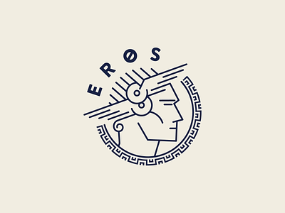 Eros Logo antient badge branding greek greek god logo