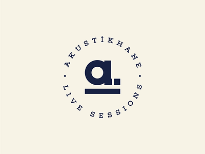 Akustikhane Badge akustikhane badge branding logo music logo performansevi typography