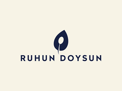 Ruhun Doysun branding food grundig leaf logo organic spoon symbol