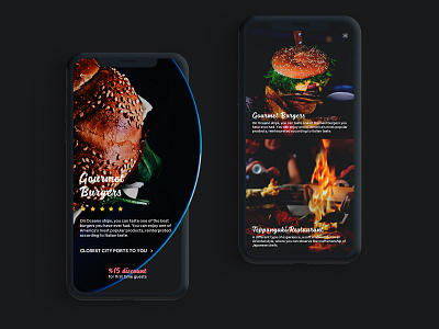 Océano - Menu App UI clean cruise ship food graphic design hamburger luxury menu mobile app design modern simple travel ui uiux user experience user interface ux