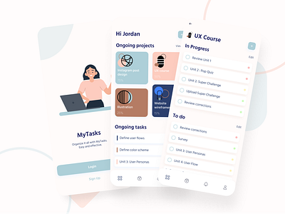 Task Manager App design ui