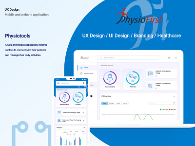 Responsive Dashboard design analytics dashboard branding casestudy dashboard ui design healthcareit icon minimal physiotools responsive design uidesign uiuxdesign web website