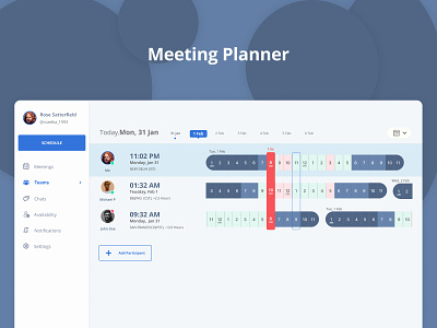 Solution for planning meetings in multiple timezones