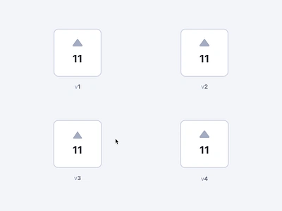 Upvote animation button concept count interface love micro interaction motion toggle ui upvote ux web