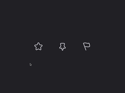 ⭐️Star 📌Pin 🚩Flag animation category css flag html important interface micro interaction micro interactions motion pin playful priority star switch toggle ui ux