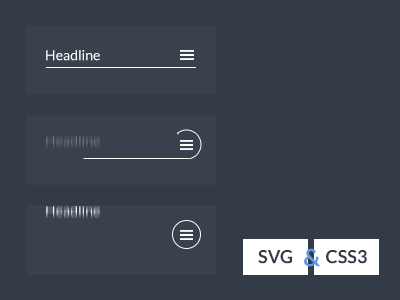 SVG CSS3 Menu icon animation animated animation code css3 download free hamburger icon menu svg