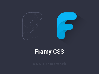 Framy CSS Logo css f framework framy illustration letter logo mockup ui