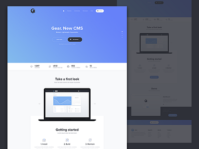 Gear Website Layout v2 by Aaron Iker on Dribbble