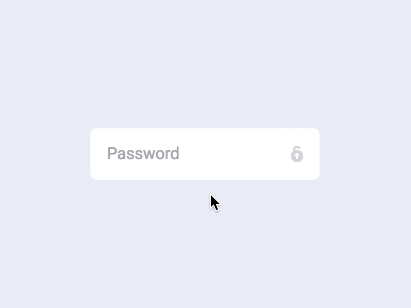 Password error animation