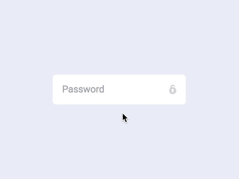 Password error animation by Aaron Iker on Dribbble