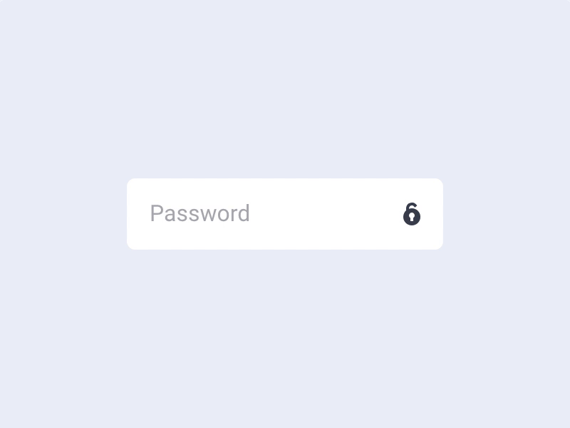 Password error animation #2