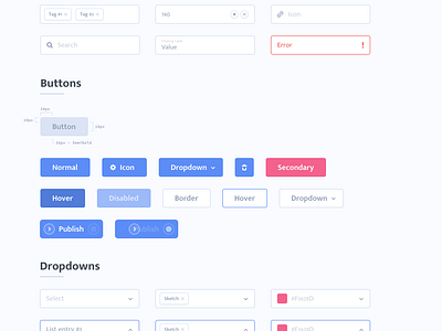 UI Styleguide by Aaron Iker on Dribbble