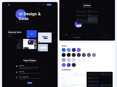 New Portfolio 2019 codepen concept design figma interface logo micro interaction motion personal portfolio screendesign ui ux web webdesign website website design