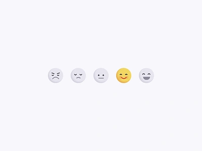 Feedback Reactions animation codepen css emoji feedback interface micro interaction motion rating reaction smiley ui ux