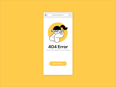 404 Page - Daily UI #008 404 404 error 404page app app design dailui dailyui design ui web