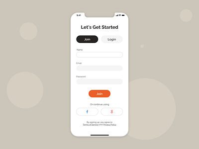 Sign Up Screen - Mobile App app app design daily design sign up ui ux