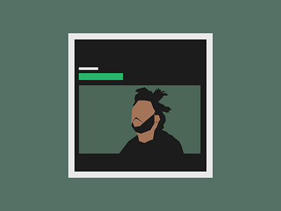 Kiss Land 2013 design flat design green illustration kiss land music the weeknd