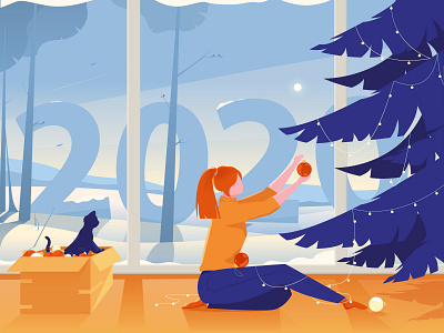 Tangerine mood 2020 best illustration dreams happy new year illustration illustrator vector