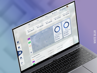 Dashboard: Controle Financeiro Pessoal - White Blur dashboard graphic design prototype ui ux