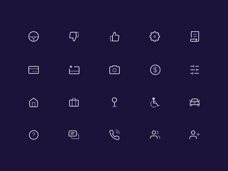 Icon Set ridesharing custom icons app design app iconography mobile ui ui design illustration icon pack icons icon set