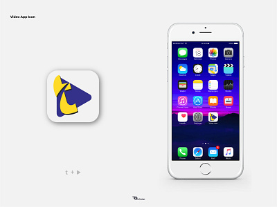 Video App Icon app branding design icon identity logo video