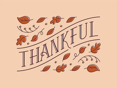 Thankful fall lettering thankful