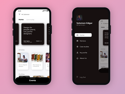 Dear Designr App concept app design ui