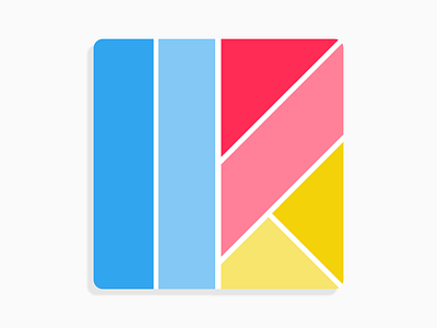 K Logo & Icon app branding colorful colors ios k letter logo shading unused