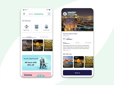 Iran Tourism Mobile App UI/UX Design