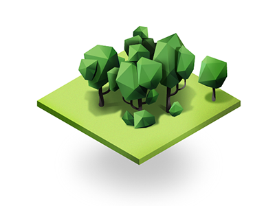 Boréalis Ipad Game 02 illustration illustrator isometric tile tree vector